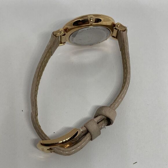 Fossil Kinsey ES4445 Women's Beige Leather Analog Silver Dial Quartz Watch JK89 - Picture 11 of 12